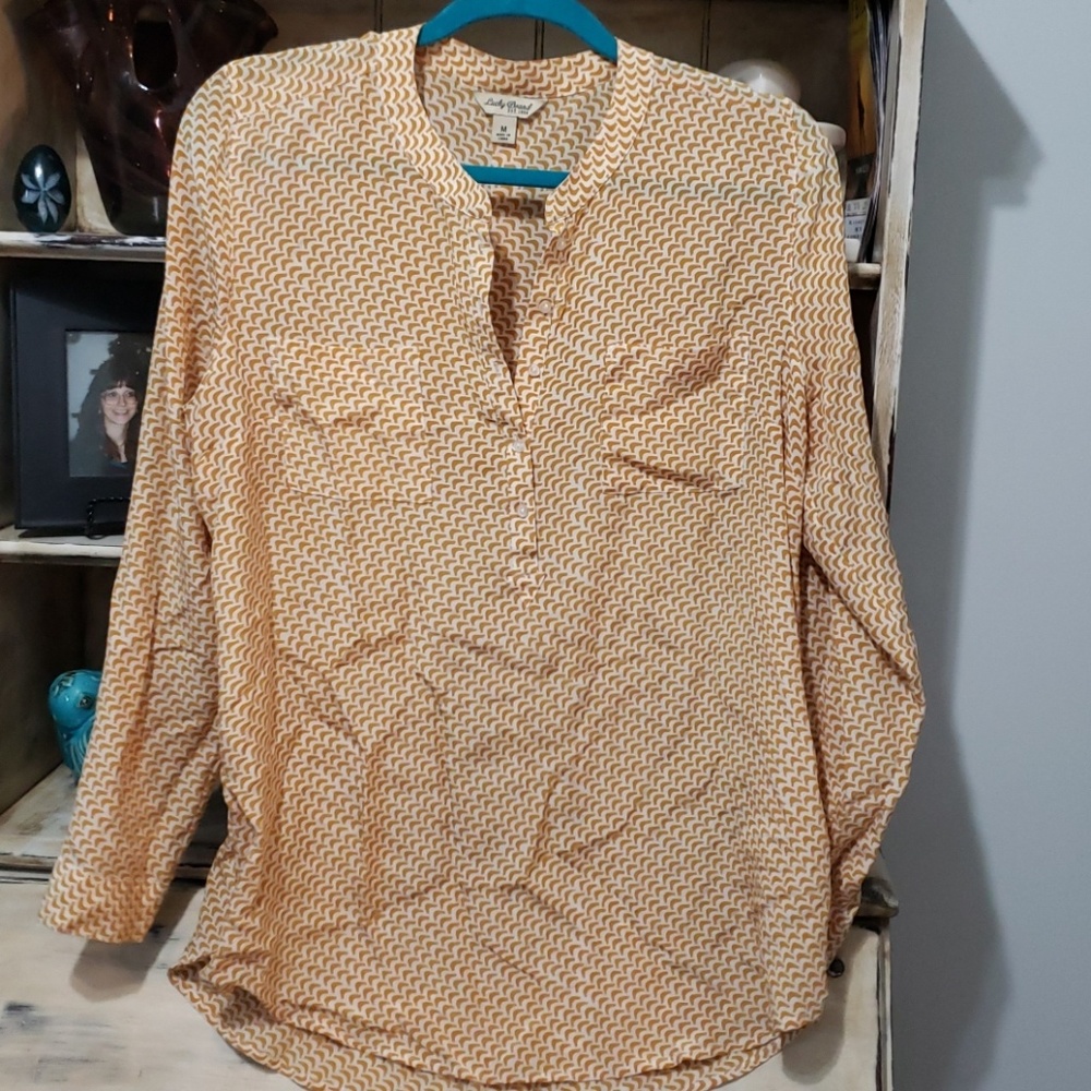 🍀Lucky Brand silk Top